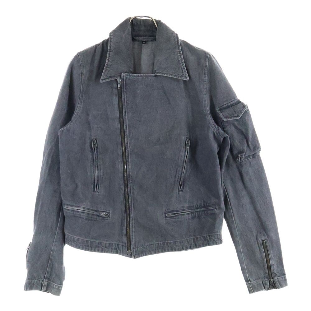 RAF SIMONS ダークグレー デニムジャケット RAF SIMONS (ラフシモンズ) 05SS ダブル ライダース デニム ジャケット