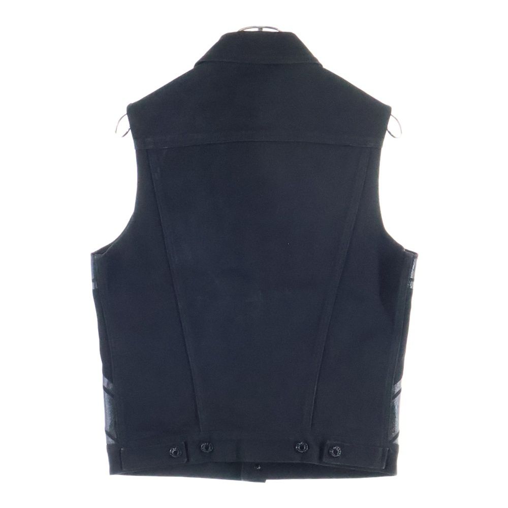 HELMUT LANG ヘルムートラング 90 s UNION JACK RUBBER PAINTED DENIM VEST ユニオン ジャック ラバーペイント デニム ベスト ブラック