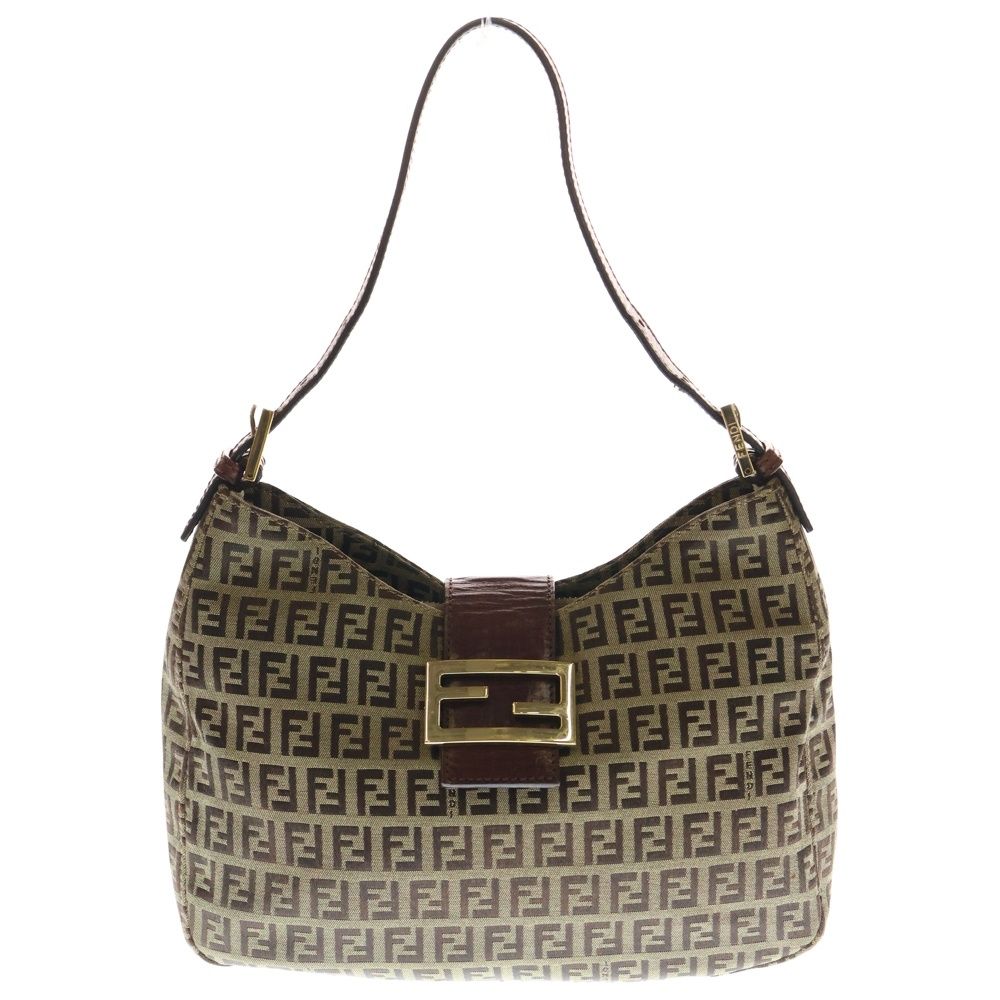 FENDI (フェンディ) ズッキーノ マンマバケット ワンショルダーバッグ