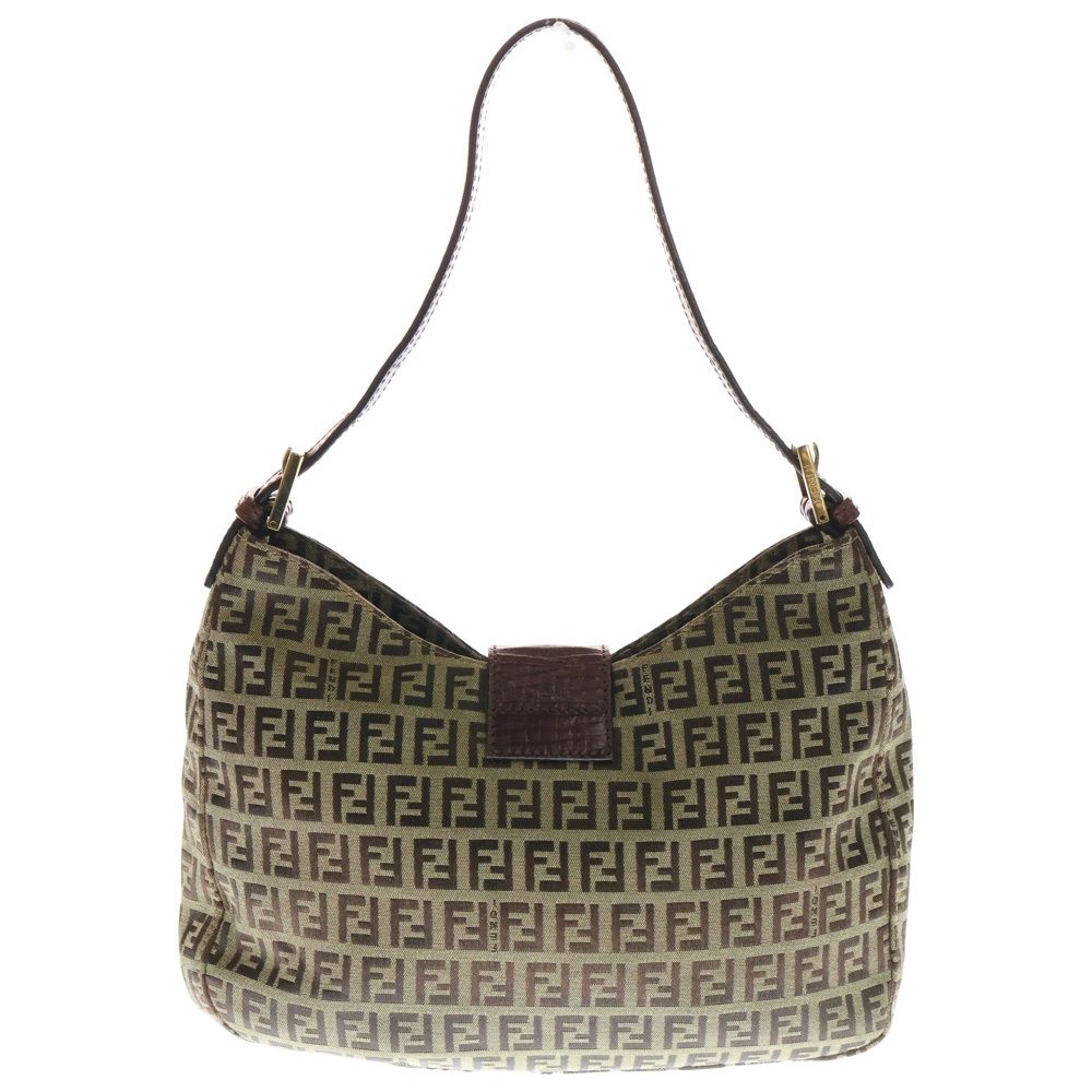 FENDI (フェンディ) ズッキーノ マンマバケット ワンショルダーバッグ