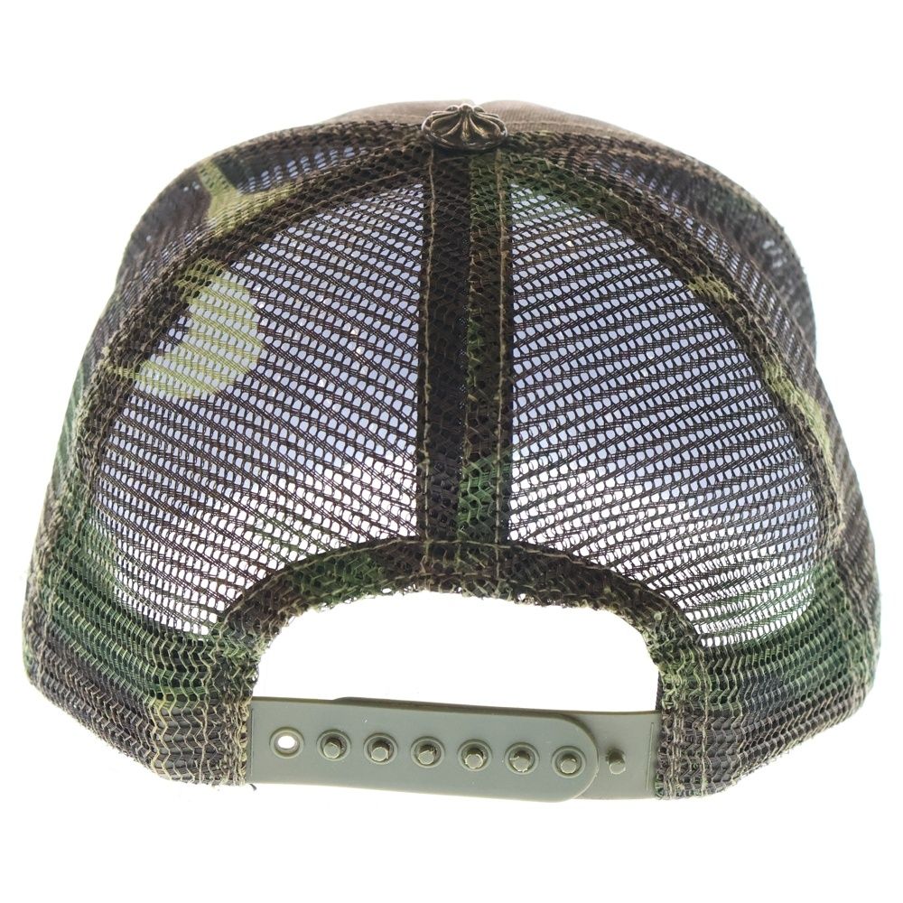 CHROME HEARTS クロムハーツ TRUCKER CAP FUCKパッチ カモフラ メッシュ トラッカーキャップ 帽子 カーキ