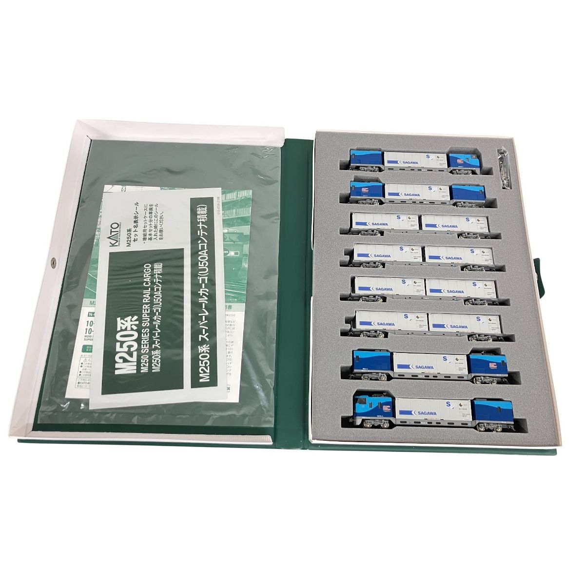 KATO 10-1722 M250系 スーパーレールカーゴ(U50Aコンテナ積載)増結