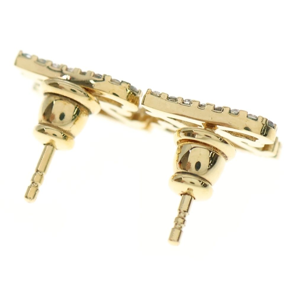 FENDI (フェンディ) FFロゴ ラインストーン ピアス ゴールド GP - メルカリ