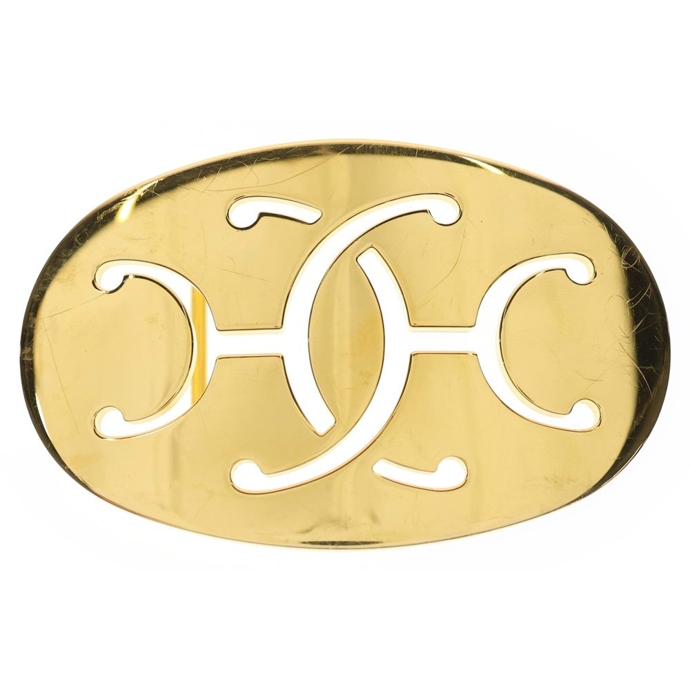 HERMES エルメス ダブルHオーバルバックル ベルト ゴールド