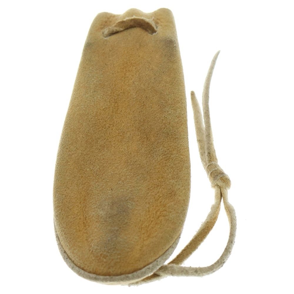 goro's (ゴローズ) 金縄ターコイズ付きコンチョ 巾着ポーチ ベージュ