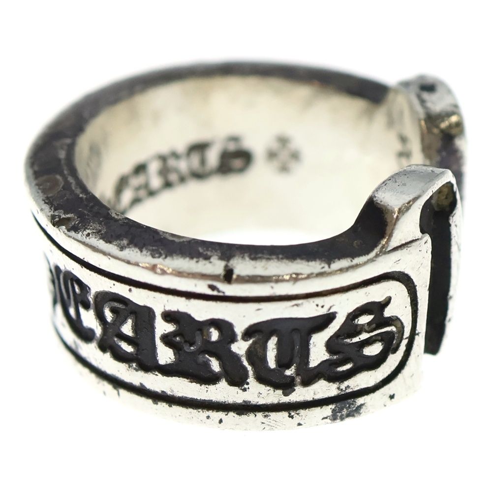 CHROME HEARTS クロムハーツ LG SCROLL LABEL ラージスクロールラベル リング シルバー BCA 383