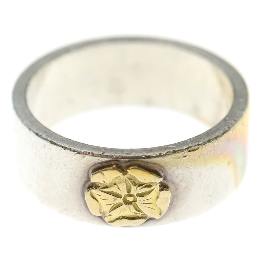 goro s ゴローズ ローズ平打ちリング シルバー|ゴールド