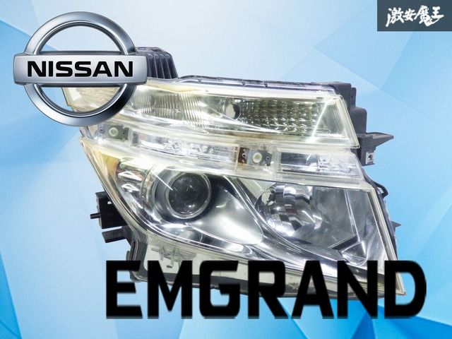 エルグランド TE52 純正左ヘッドライト　2012年 破損無し！】日産純正 E52 TE52 PE52 PNE52 エルグランド 前期 HID