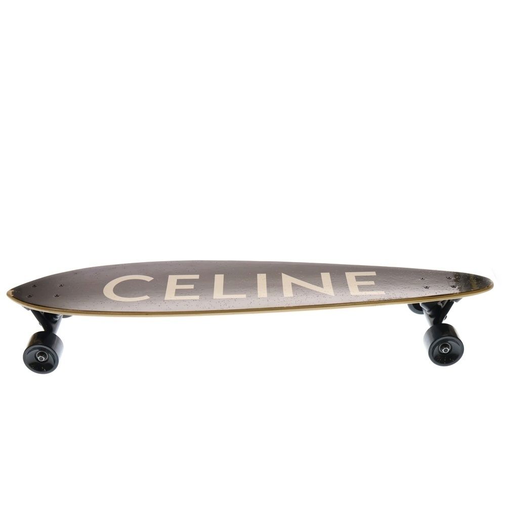 CELINE セリーヌ ミニ クルーザー ロゴプリント スケートボード ブラック
