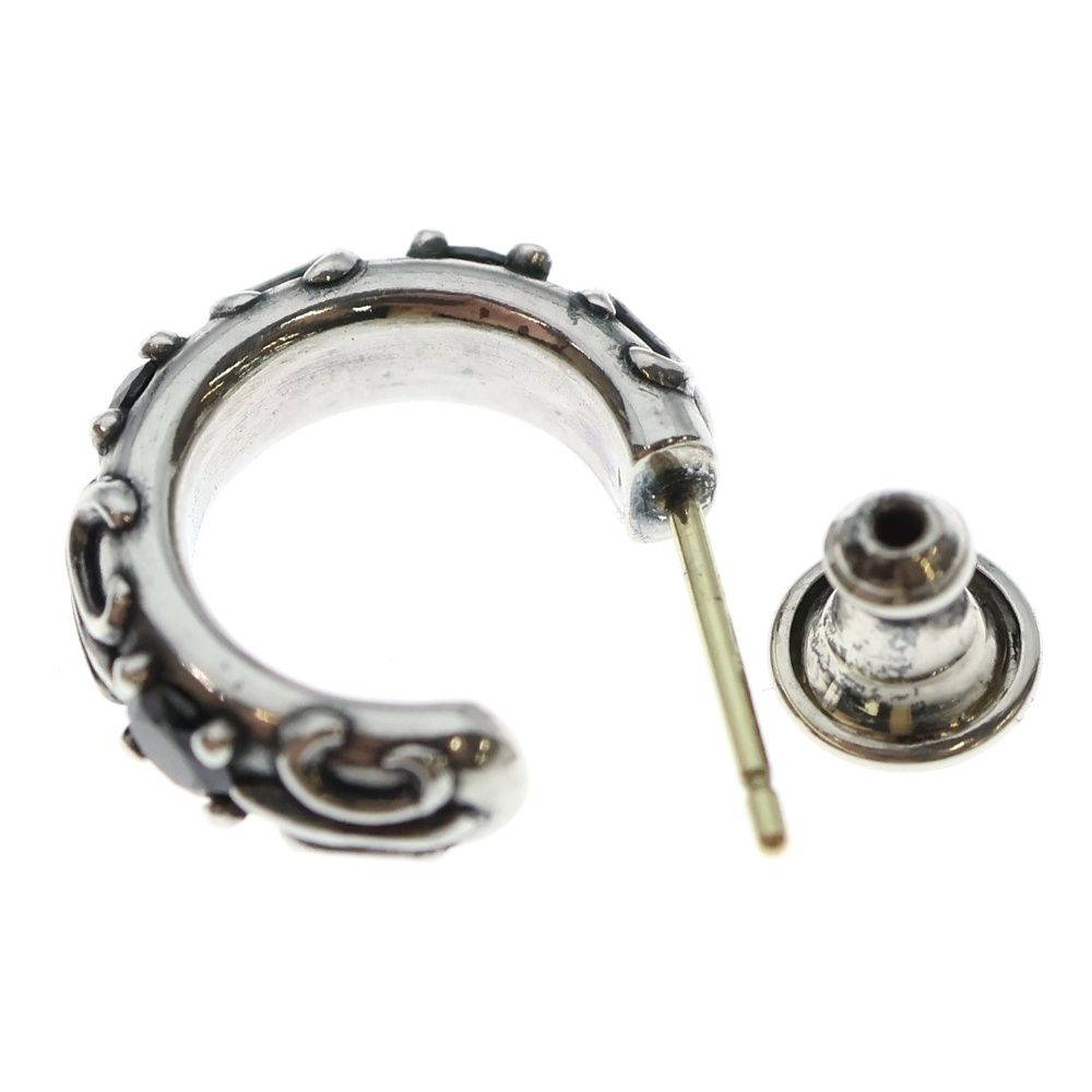 Justin Davis ジャスティンデイヴィス ストーン フープ ピアス シルバー ブルゾン その他 