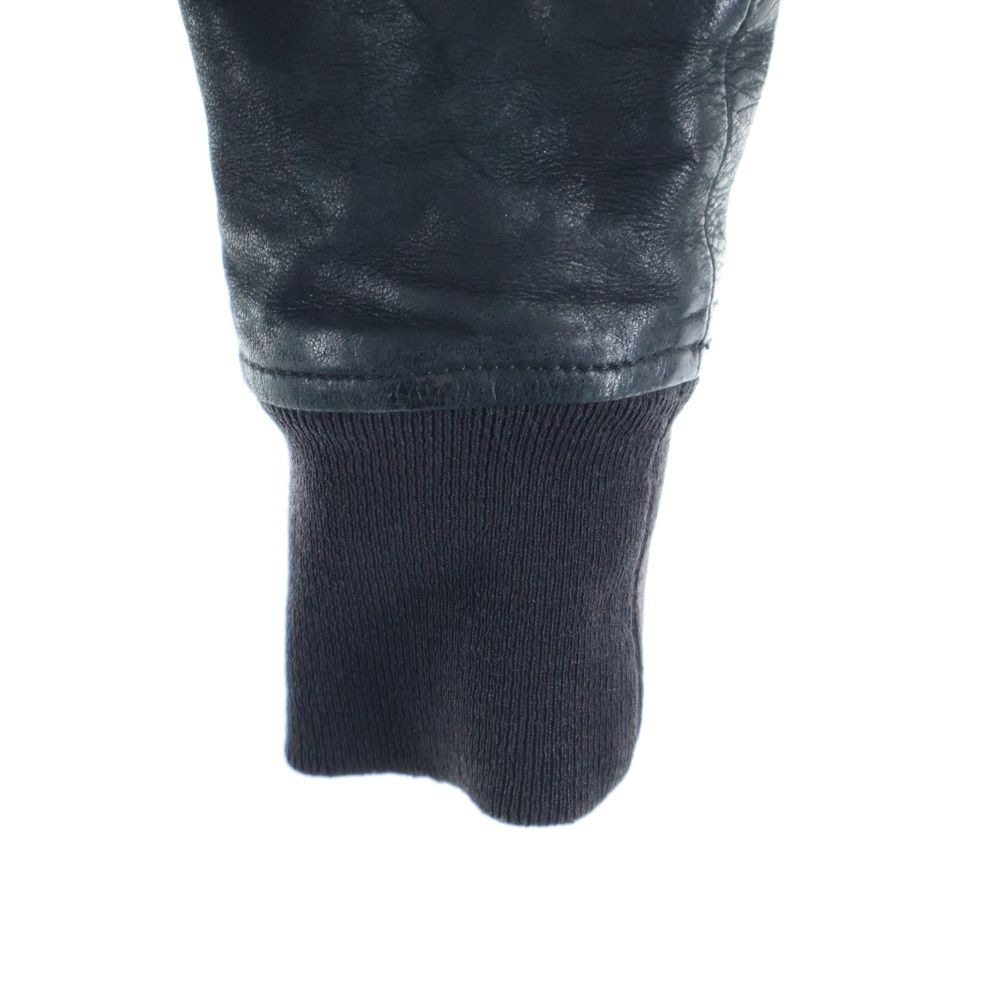 Rick Owens リックオウエンス JKT スタンバーグシングルライダース カーフスキン レザージャケット ブラック RU 9763 LT 大人カジュアル テーラードジャケット 