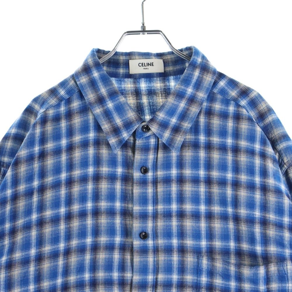 CELINE (セリーヌ) 21SS Loose Shirt In Checked Cotton チェックド