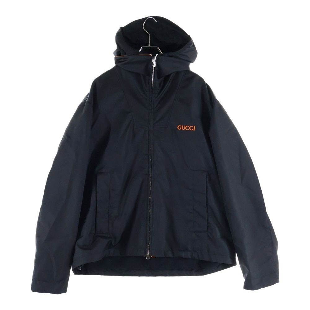 GUCCI グッチ Nylon Twill Jacket ロゴ刺繍ナイロンツイルジャケット ブラック 804964 ZAQ 7