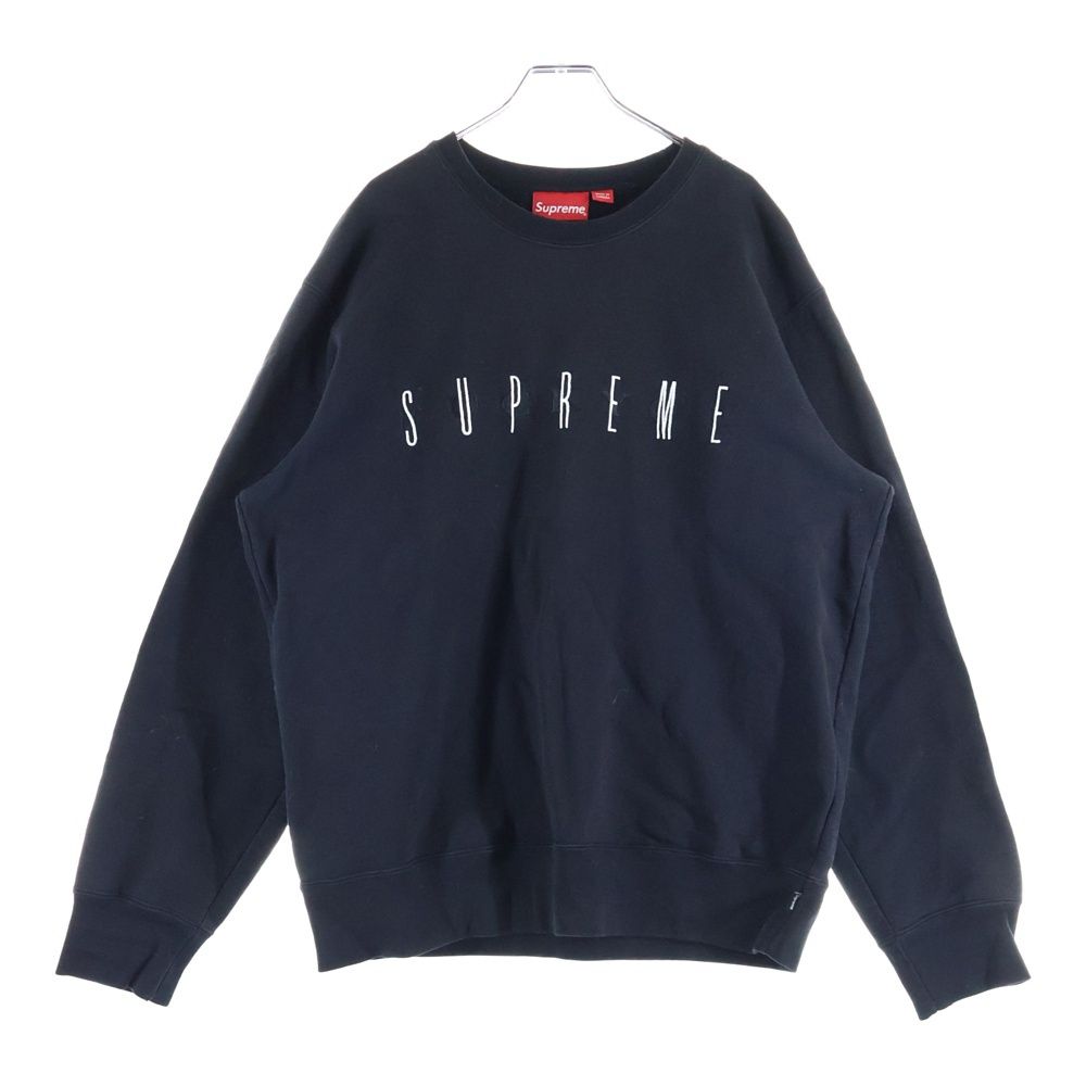 SUPREME シュプリーム 19AW FUCK YOU刺繍ロゴクルーネックスウェットトレーナー ブラック SUPREME (シュプリーム) 19AW Fuck You Crewneck フロント刺繍 クルー