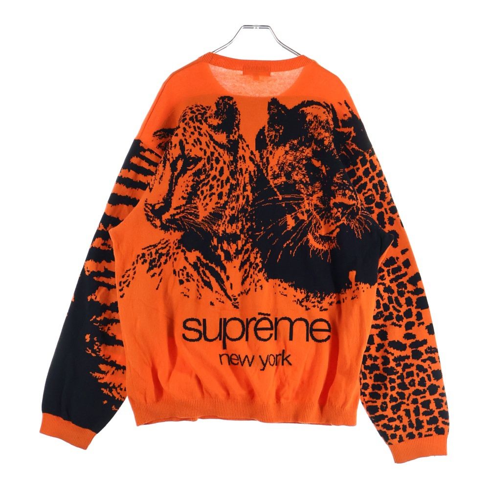 SUPREME (シュプリーム) 23AW Big Cats Jacquard L/S Top ジャガード