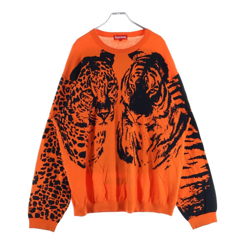 SUPREME (シュプリーム) 23AW Big Cats Jacquard L/S Top ジャガード