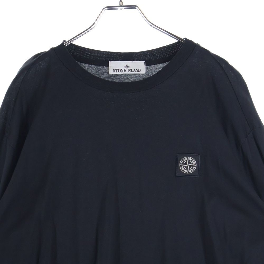 STONE 21ss ストーンアイランド ロゴパッチ　長袖　シャツ STONE ISLAND (ストーンアイランド) ロゴパッチ 長袖Tシャツ ロンT