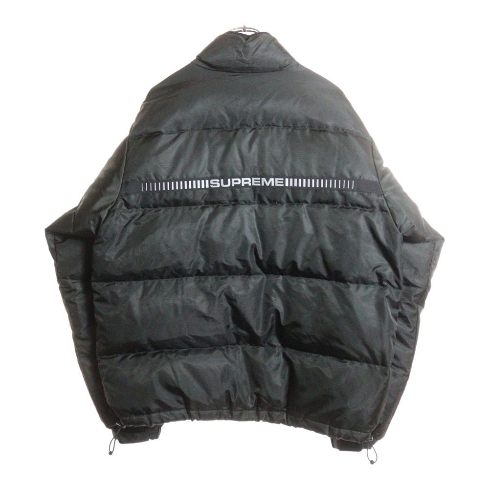 SUPREME シュプリーム Reflective Logo Puffy Jacket リフレクター ロゴ ダウンジャケット ブラック