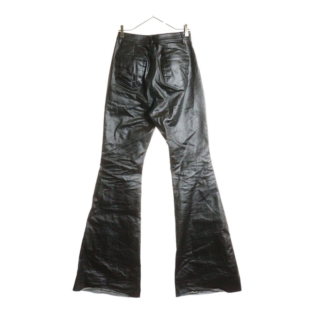 Rick Owens リックオウエンス 25 SS BOLAN BOOTCUT ボランブーツカット コーティング パンツ ブラック -SCT