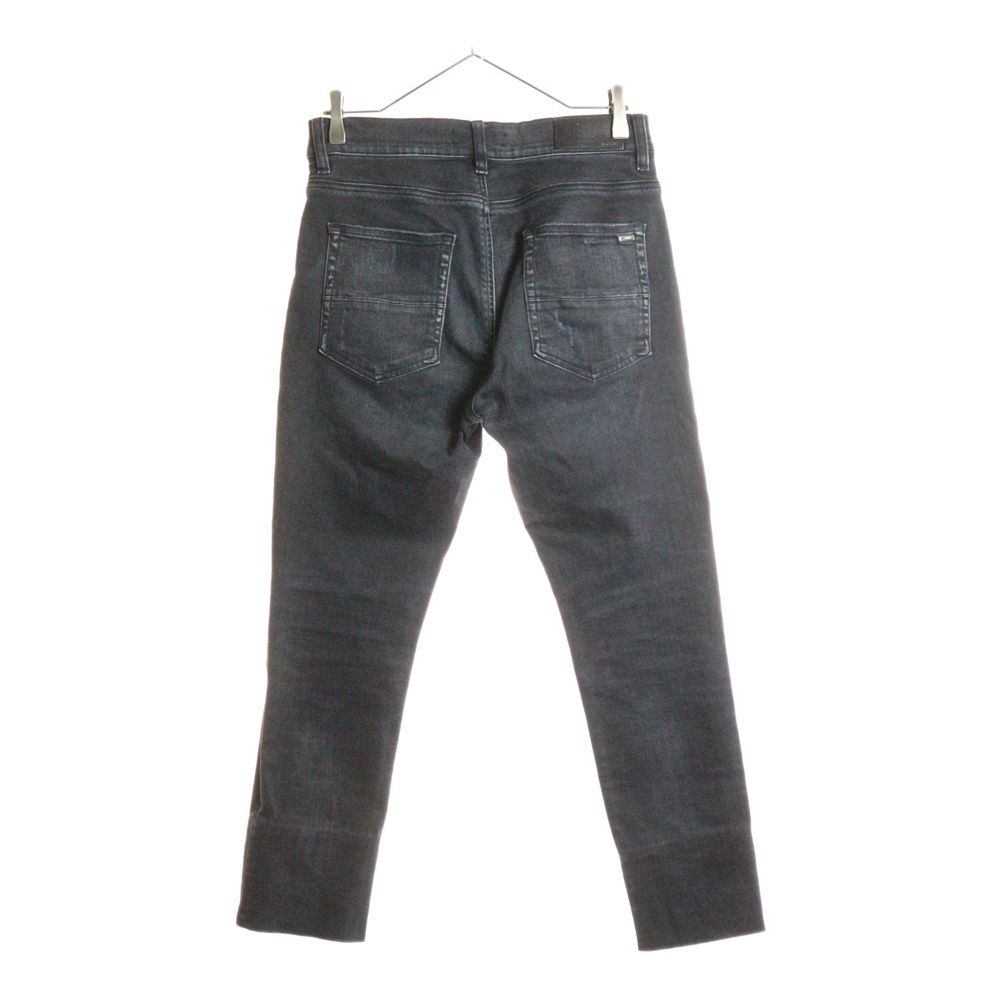 AMIRI アミリ MX-1 クラッシュ加工 ストレッチスキニーパンツ ブラック