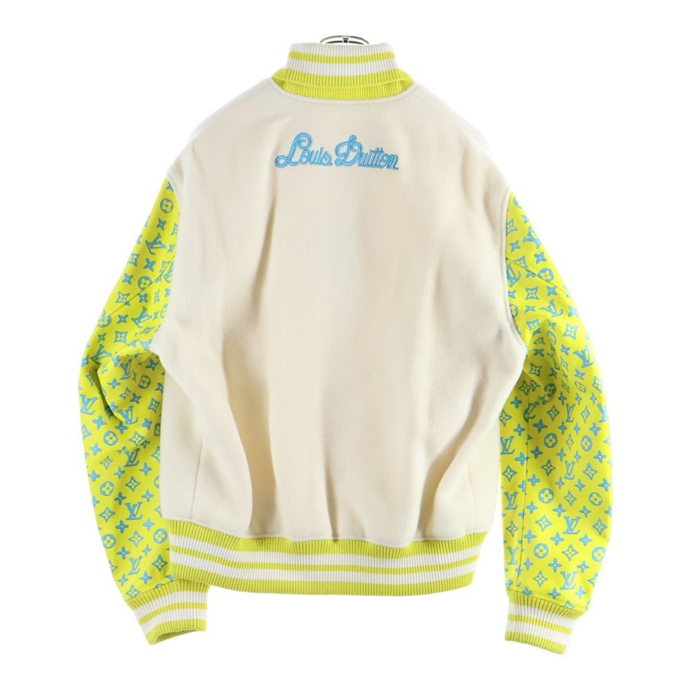 LOUIS VUITTON ルイヴィトン 23 SS モノグラムプレイグラウンドバーシティブルゾン スタジャン アイボリー|イエロー RM 231 YJ 3 HOL 62 E