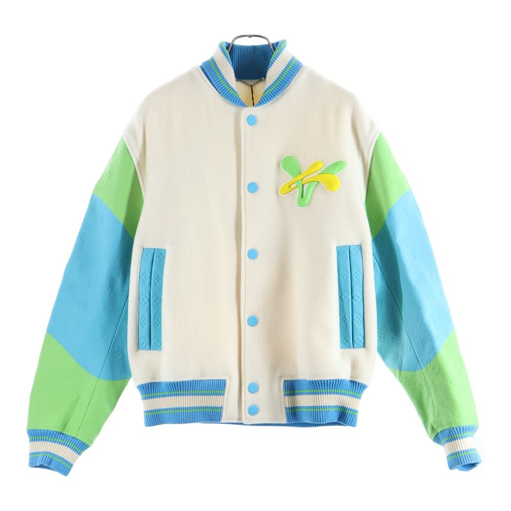 LOUIS VUITTON ルイヴィトン 23 SS レインボープレイグラウンドバーシティブルゾン スタジャン マルチ RM 231 YC 8 HOL 63 E