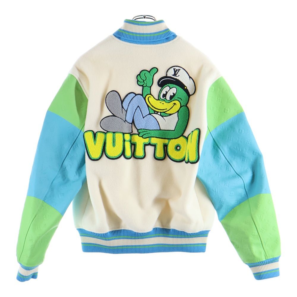 LOUIS VUITTON ルイヴィトン 23 SS レインボープレイグラウンドバーシティブルゾン スタジャン マルチ RM 231 YC 8 HOL 63 E