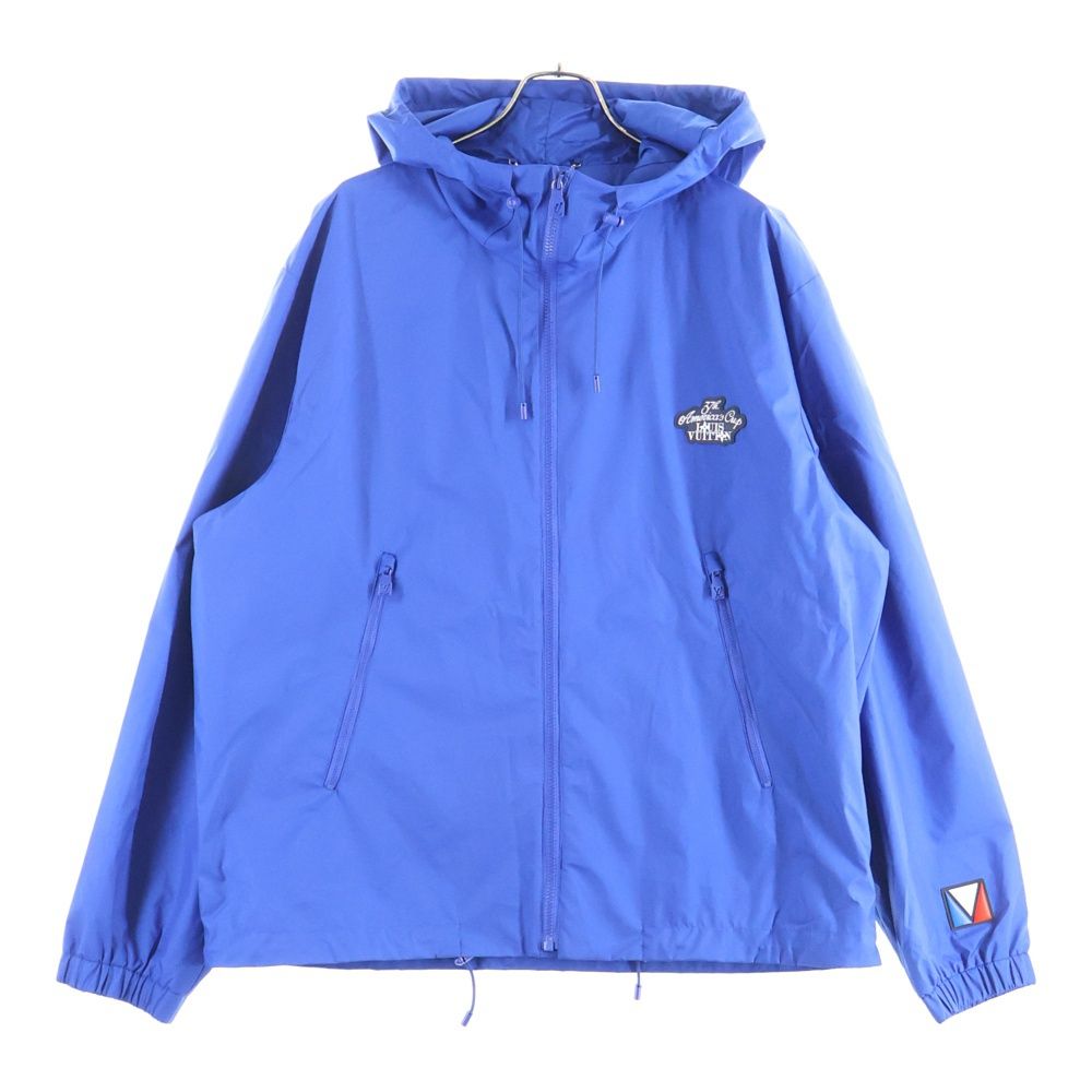 LOUIS VUITTON ルイヴィトン 24 AW アメリカズカップ ロゴワッペン ナイロンウィンドブレーカー ジャケット ブルー RM 242 MH PHG HRB 31 W