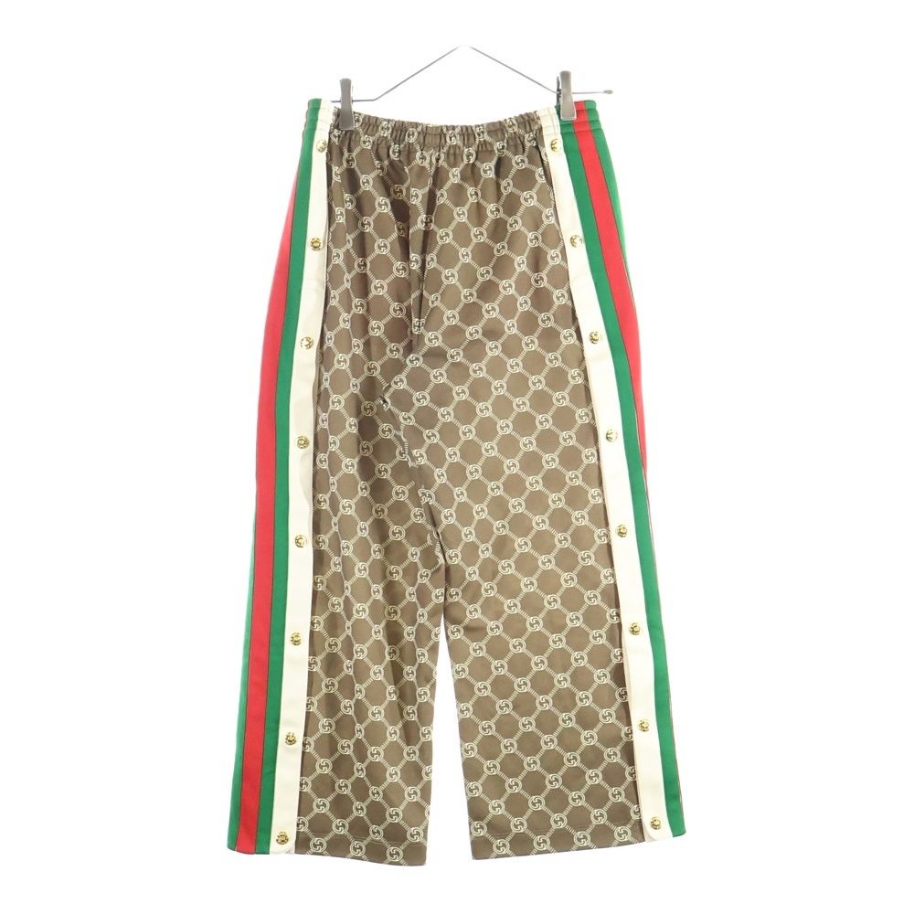 GUCCI グッチ インターロッキングG GG柄 サイドスナップトラックパンツ レディース ブラウン 671496 XJD 1 G