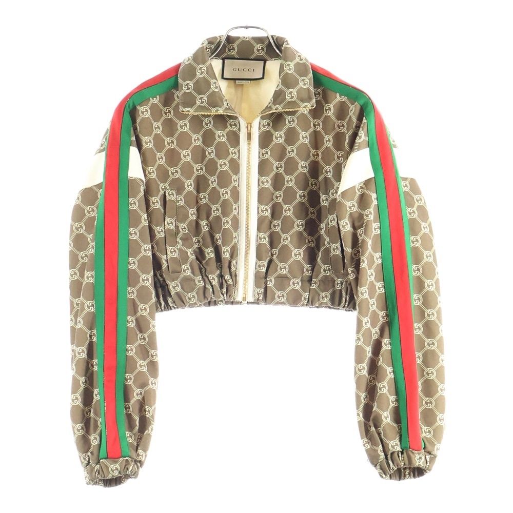 GUCCI グッチ インターロッキングG GG柄 ジップアップ トラックジャケット レディース ブラウン 671495 XJD 1 G
