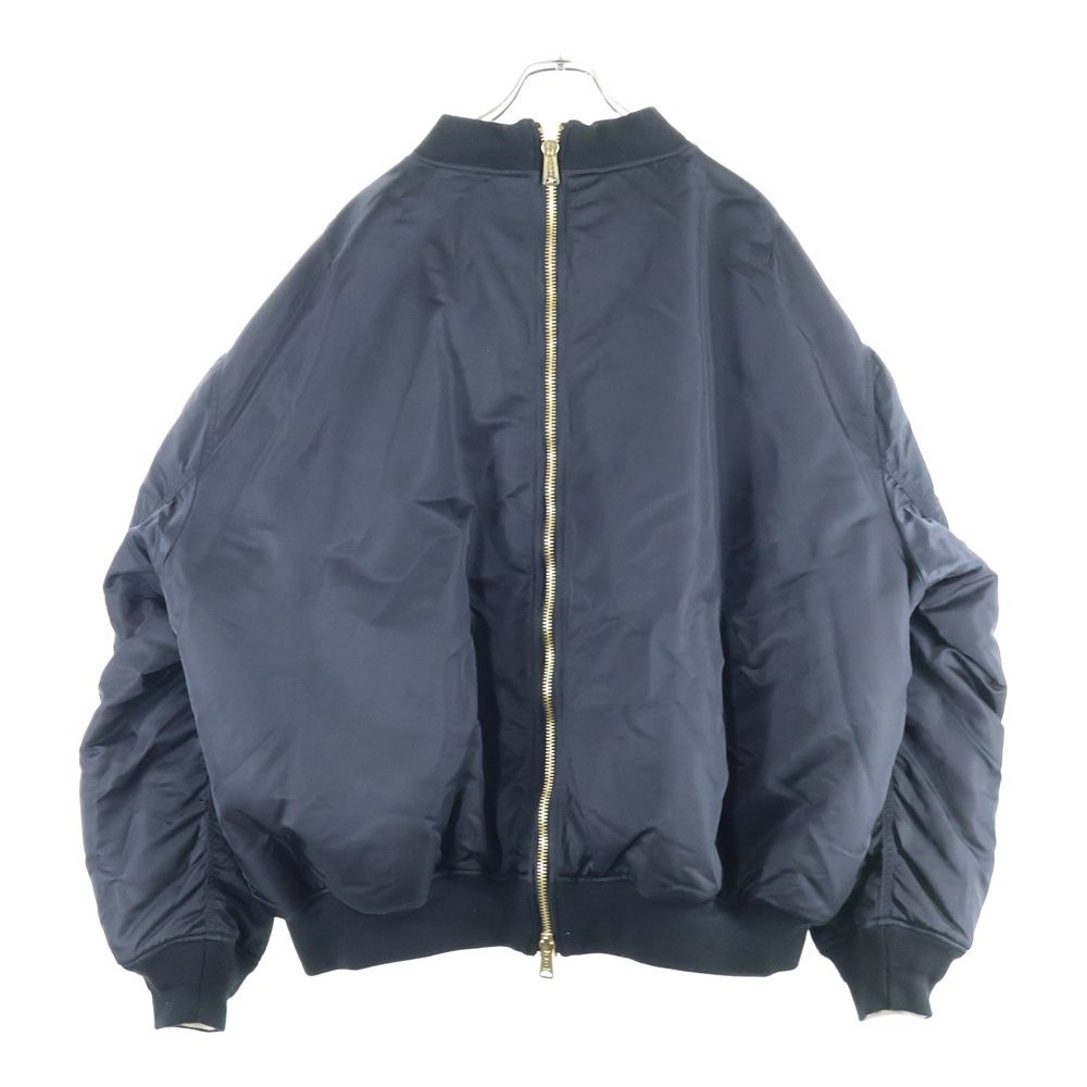 ヴェトモン 20 AW リバーシブルダブルジッパー ミリタリージャケット ブルゾン ブラック|アイボリー スタイルアップ テーラードジャケット 