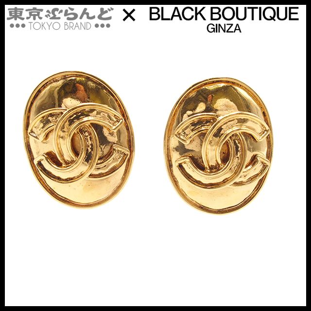 CHANEL / イヤリング/--/GLD/レディース/オールド/ラウンド/オーバル/ シャネル CHANEL イヤリング ゴールド メタル オーバル ココマーク