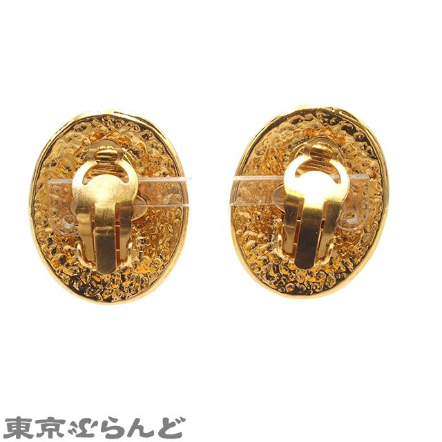 シャネル CHANEL イヤリング ゴールド メタル オーバル ココマーク