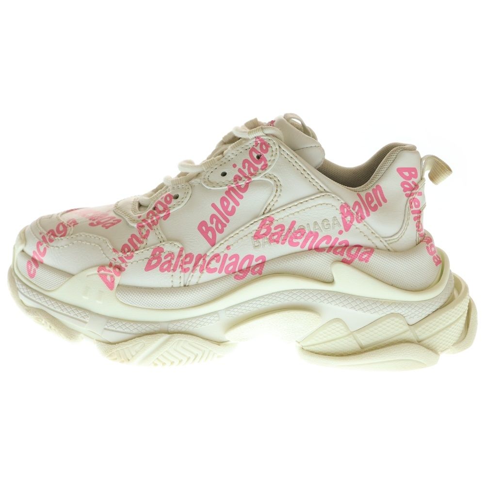 BALENCIAGA (バレンシアガ) TRIPLE S トリプル S レザー ロゴ総柄