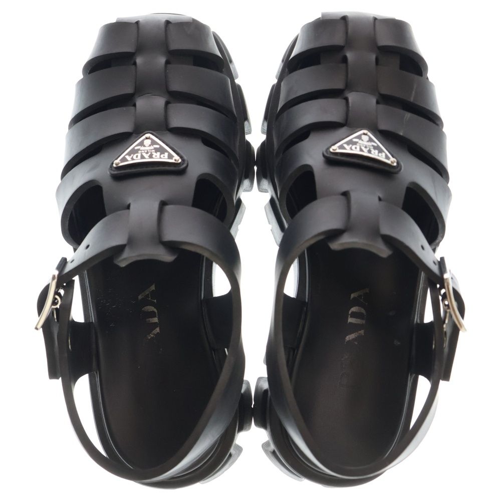 PRADA (プラダ) モノリス トライアングルロゴプレート ラバー