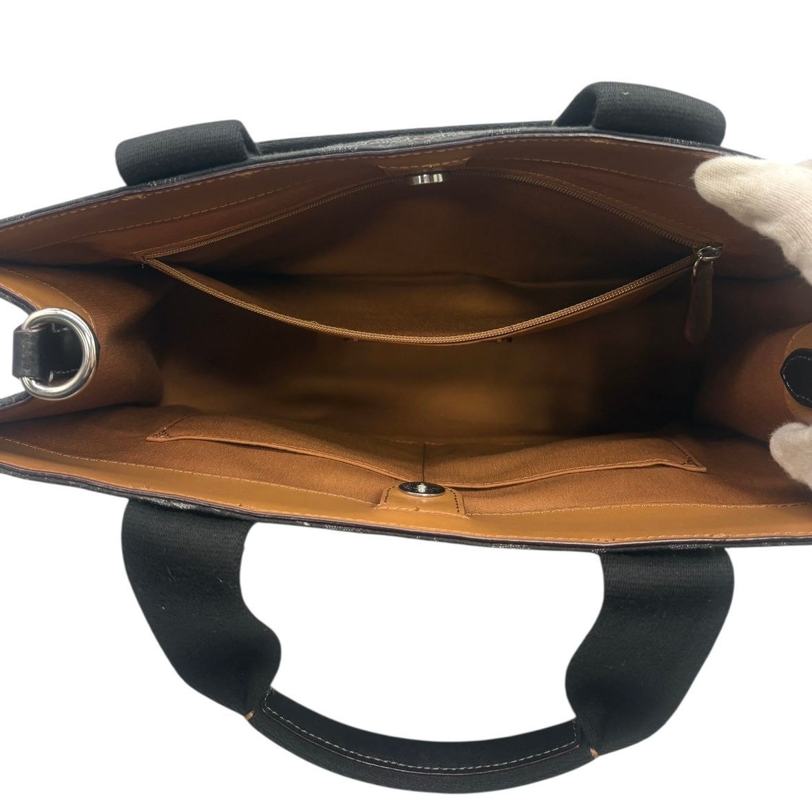 ♪3565 コーチ スミス トート・シグネチャー デニム CP105 バッグ 中古