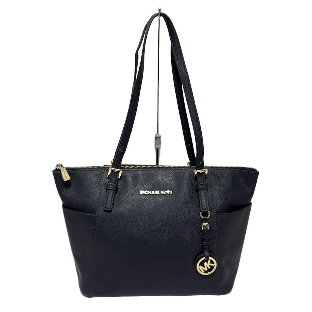 MICHAEL KORS マイケルコース ショルダーバッグ ネイビー レザー