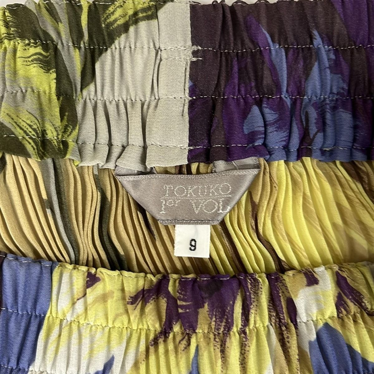 トクコプルミエヴォル オズの魔法使い柄 ウエストゴムスカート 美品 おしゃれ トクコ・プルミエヴォル スカート サイズ9 M レディース美品 - ブルー