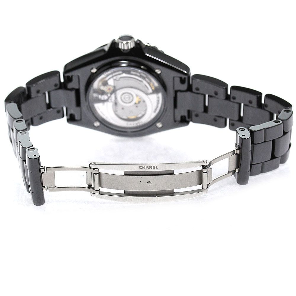 シャネル CHANEL H7609 マドモアゼル J12 ラ パウザ限定 黒セラミック