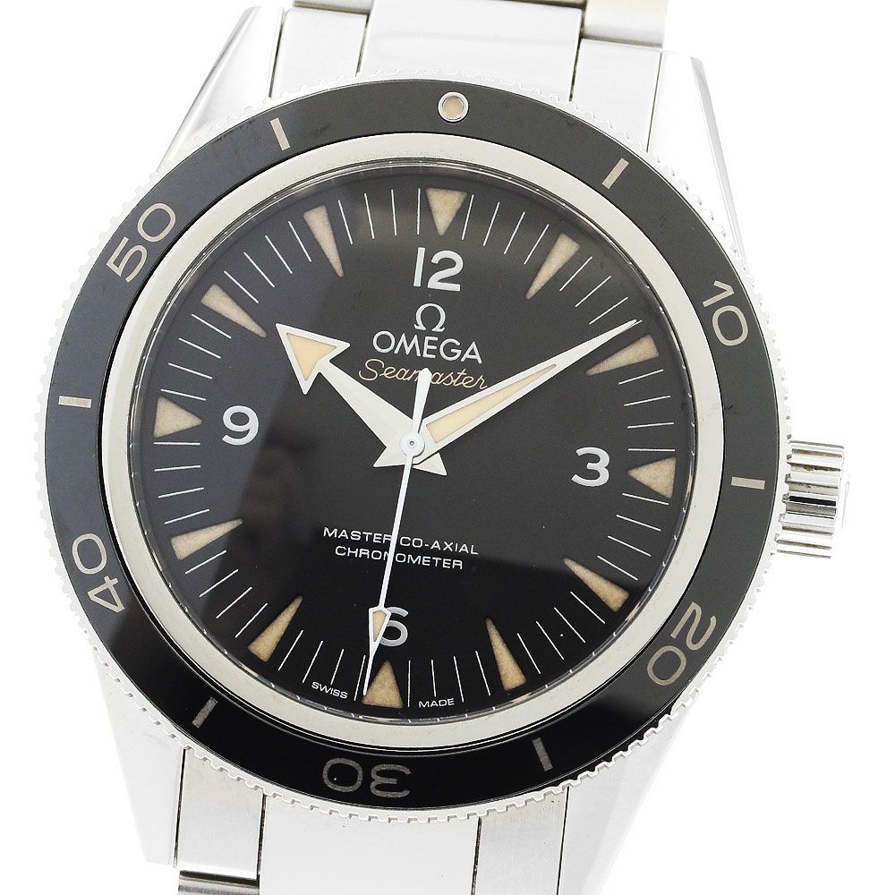 オメガ OMEGA 233.30.41.21.01.001 シーマスター300 マスターコーアクシャル 自動巻き メンズ美品保証書付き_902526