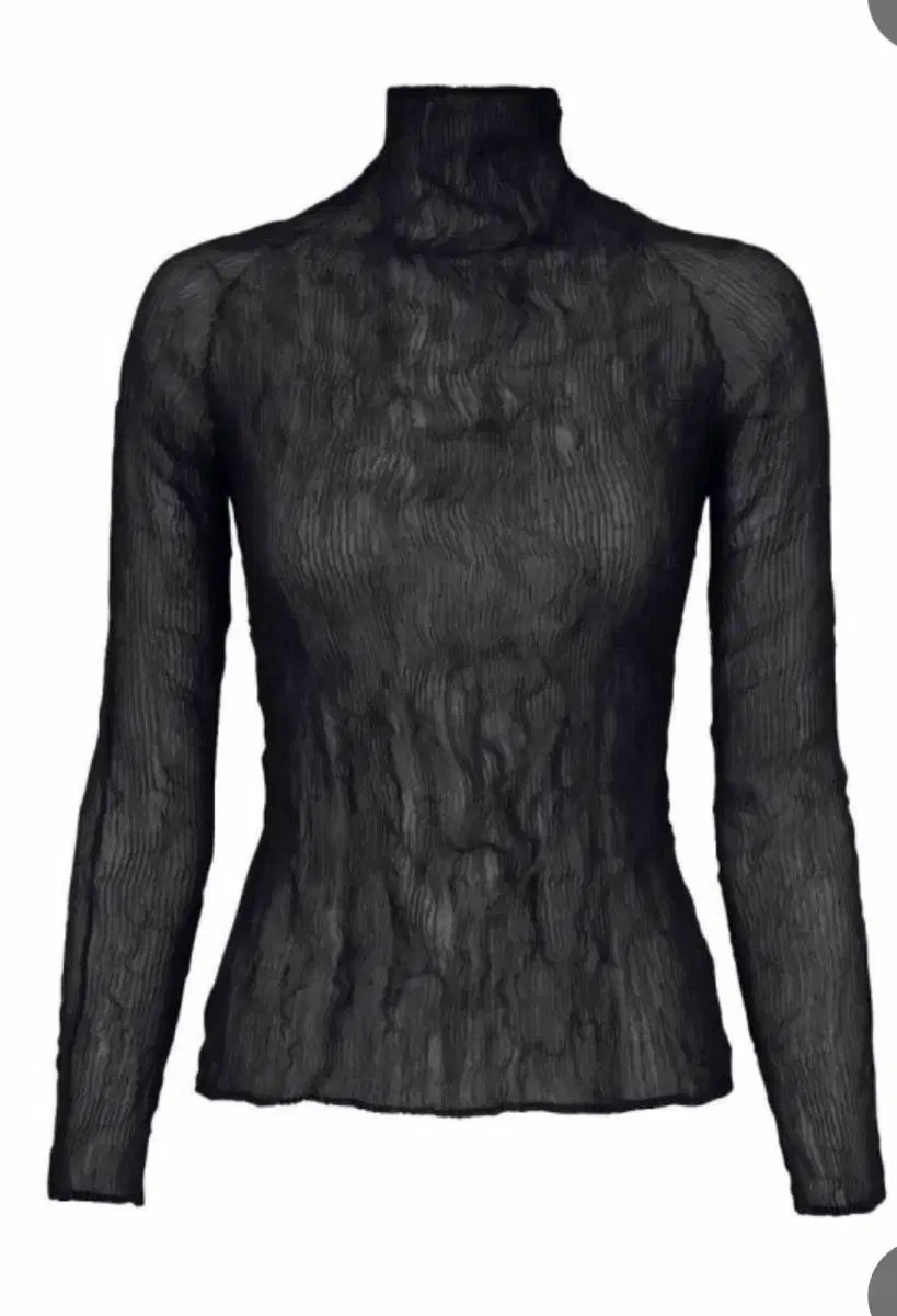 ISSEY MIYAKE イッセイミヤケ シフォン ツイスト トップス ブラック