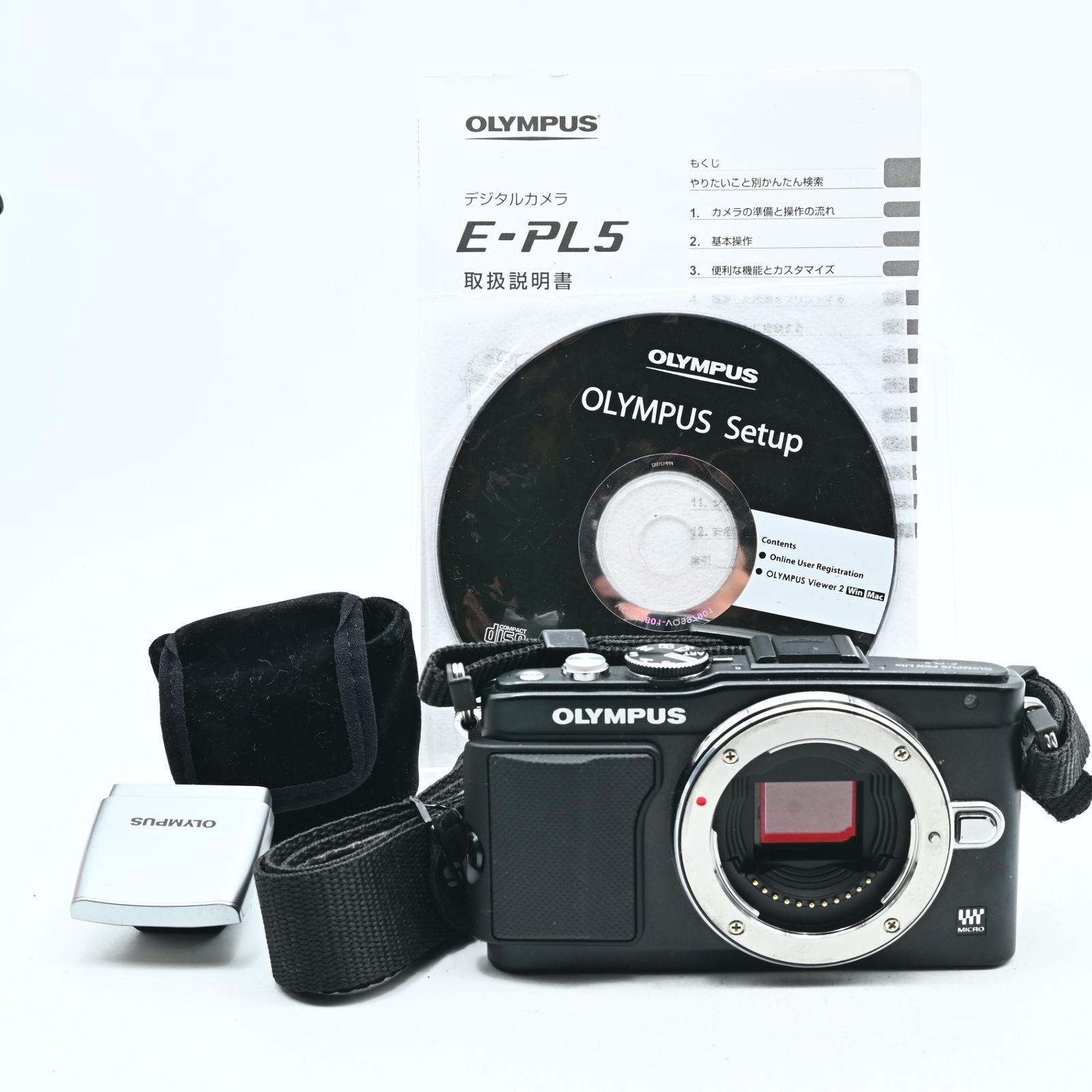 難有品】OLYMPUS ミラーレス一眼 PEN Lite E-PL5 ボディ ブラック E