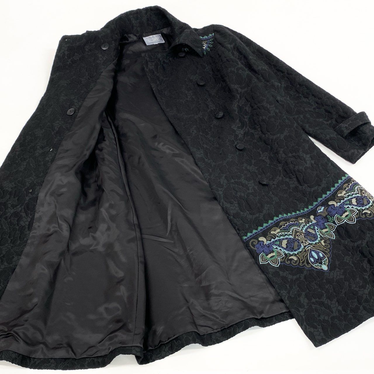 トクコ　プルミエヴォル　コート 美品トクコプルミエヴォル TOKUKO 1er VOL ステンカラーコート ロング