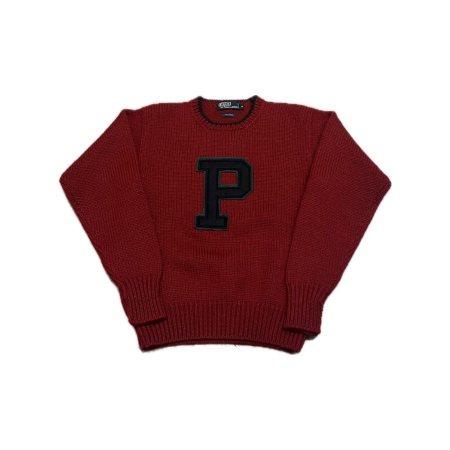 古着 90年代 polo by Ralph Lauren P”ロゴ ウールニット