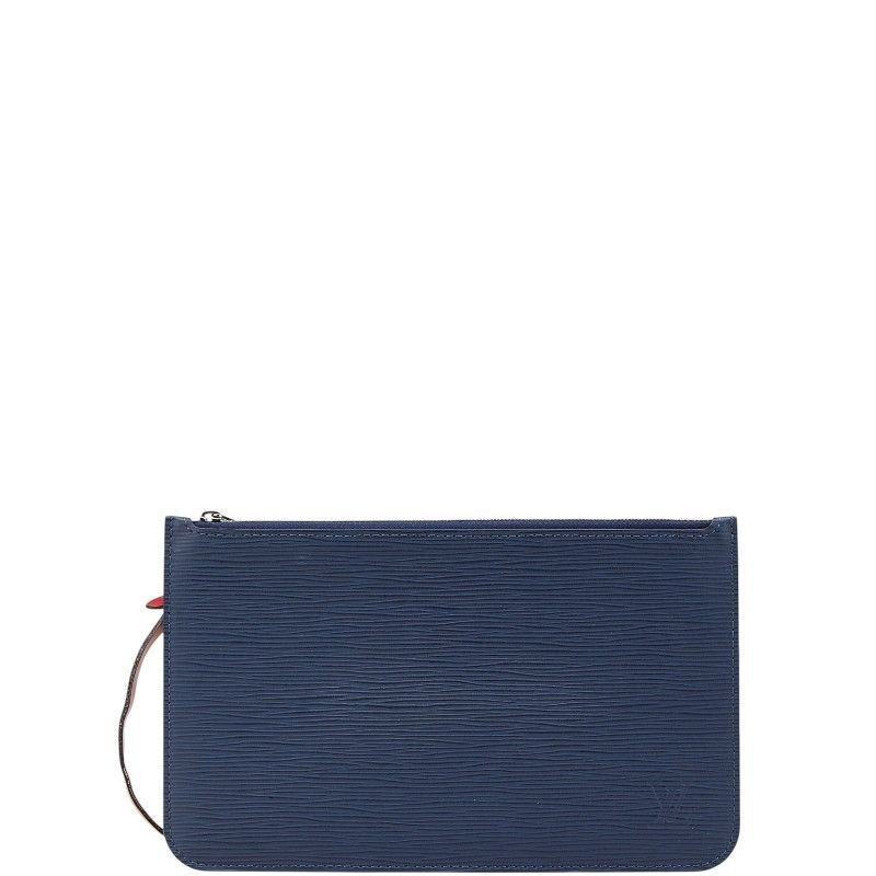 ルイ ヴィトン エピ ネヴァーフル ポーチ アンディゴブルー コクリコ レザー レディース LOUIS VUITTON 1-0200525
