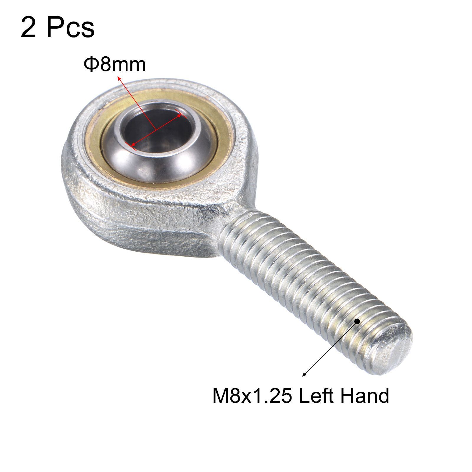 uxcell SA8TK POSA8球面ロッドエンドベアリング 8 mmボア自己潤滑