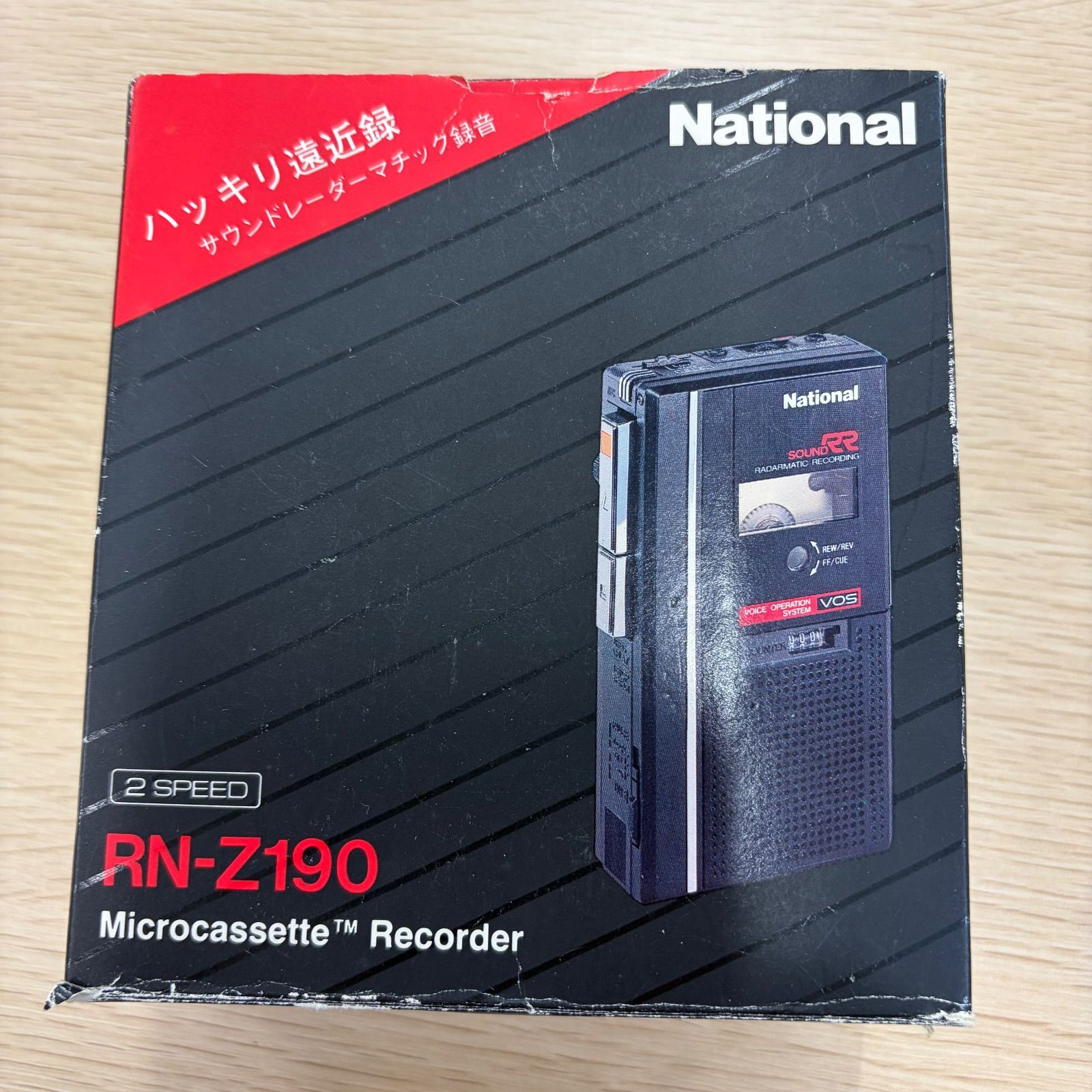 National マイクロカセットレコーダー RN-Z190 通電品 昭和レトロ