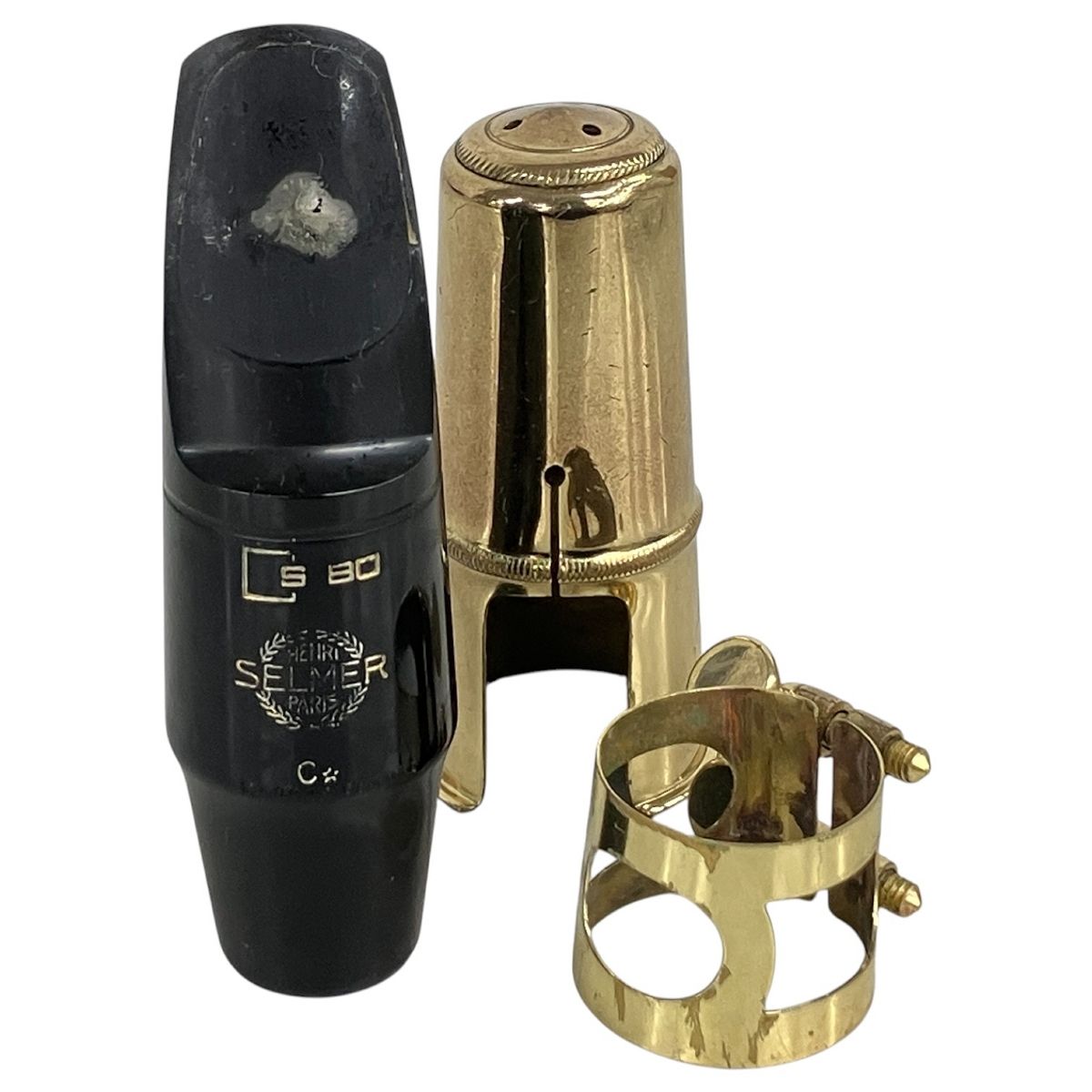 セルマー S80 C アルトサックス用 マウスピース リガチャー&キャップ付