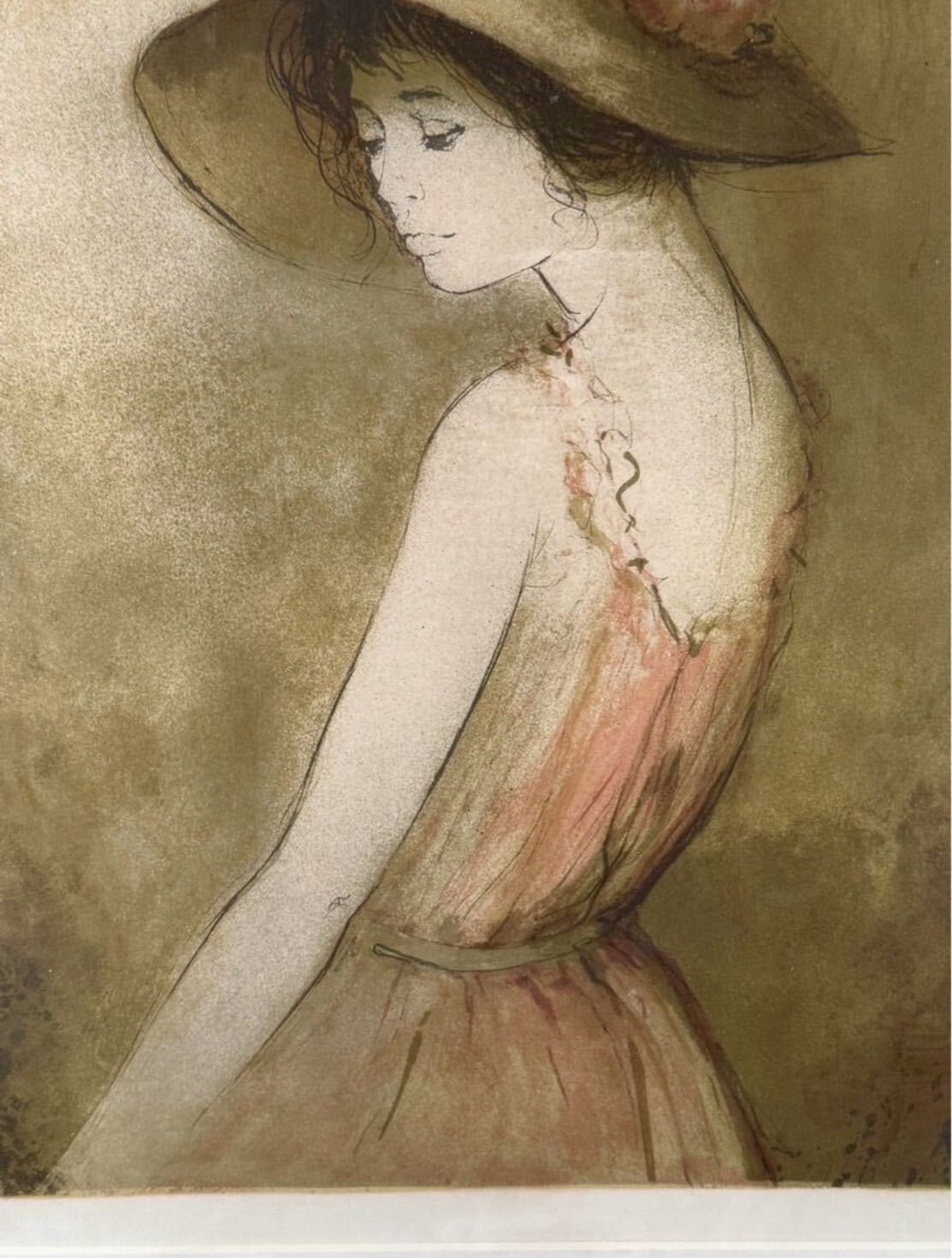 ベルナール・シャロワ 「パールのネックレス」 リトグラフ 15号 限定