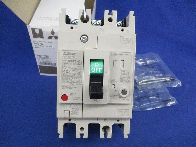 漏電遮断器3 P 40 A NV 63 CV